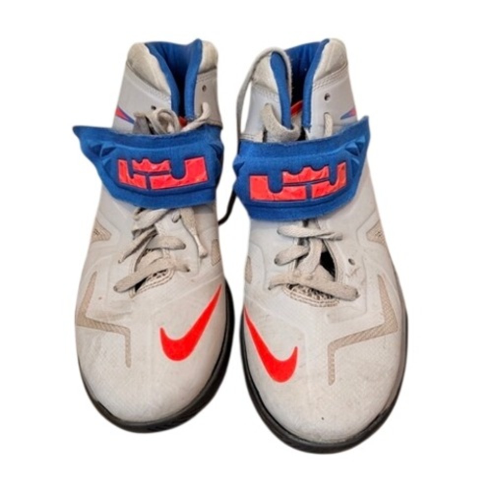 Nike LeBron Soldier 7 GS Wolf Grey Royal Blue Crimson 599818-006 Size 7Y